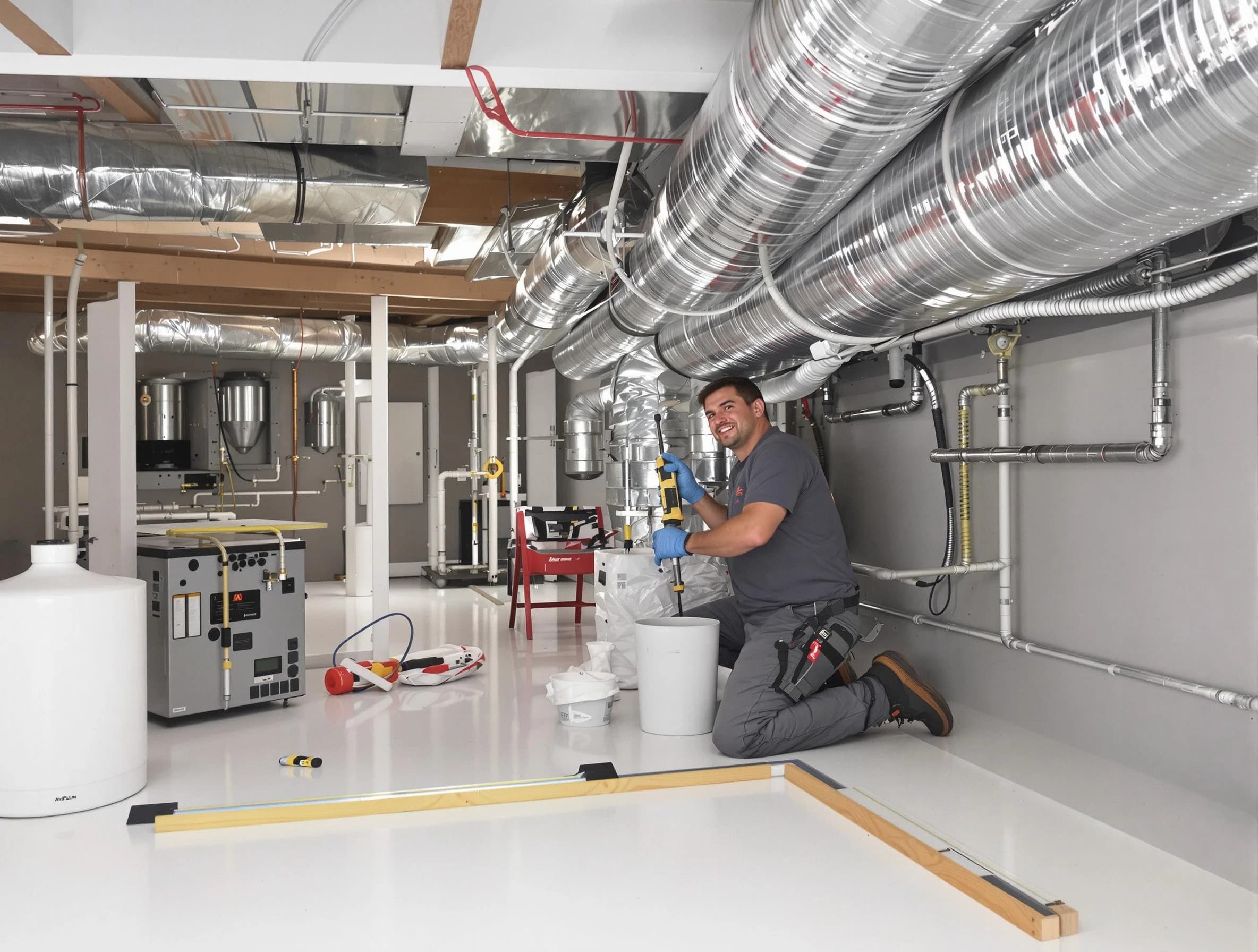 Professional duct sealing service by Greensburg Air Duct Cleaning in Greensburg